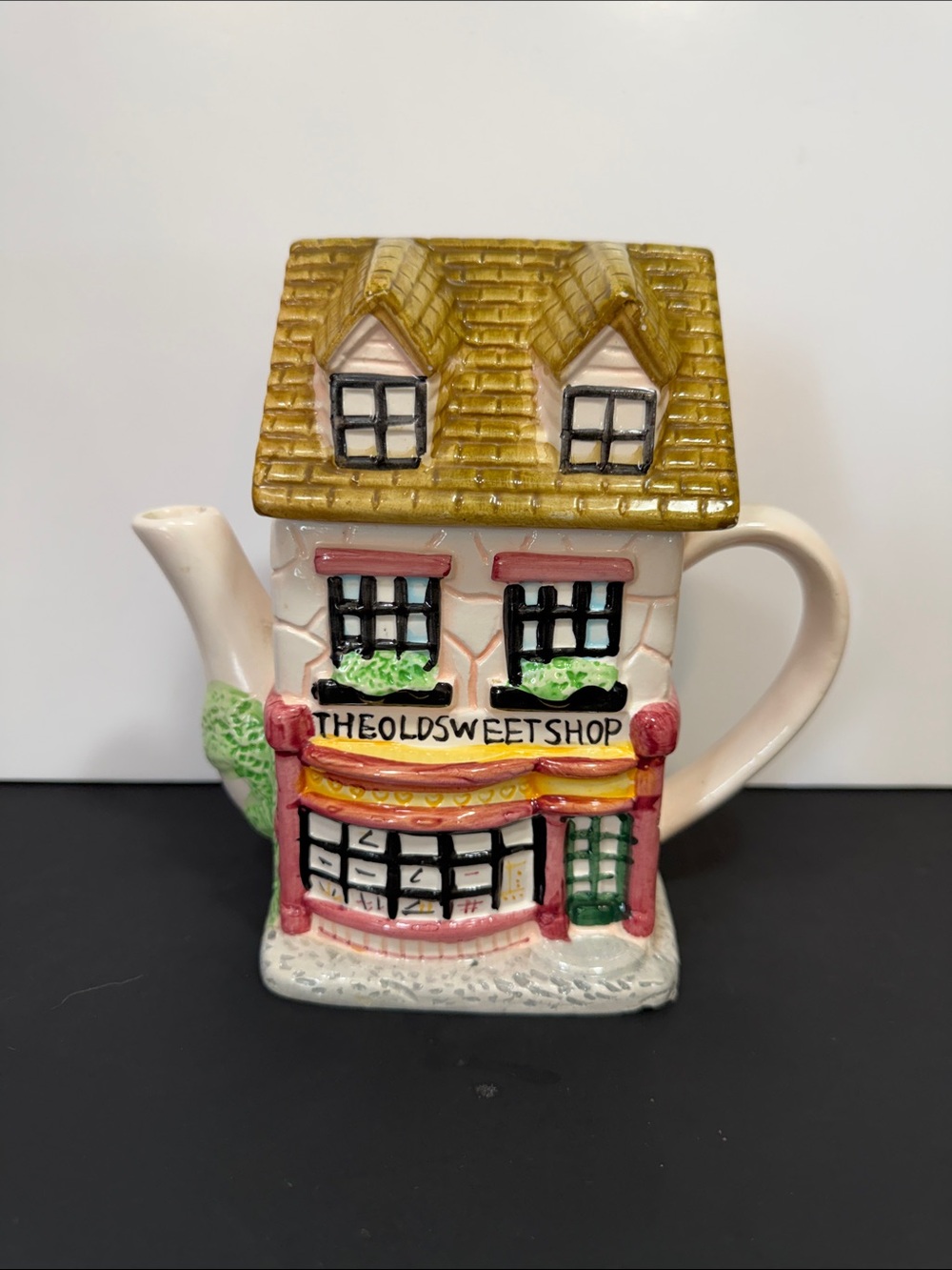 Cottage-Style Yellow Roof Teapot - Charming House Design